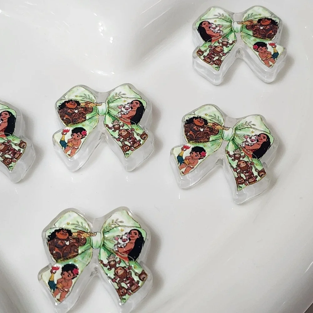 Princess Bow Beads 2 Pcs Focal Beads Mo Jewelry Making Crafts Beaded Pen Charms